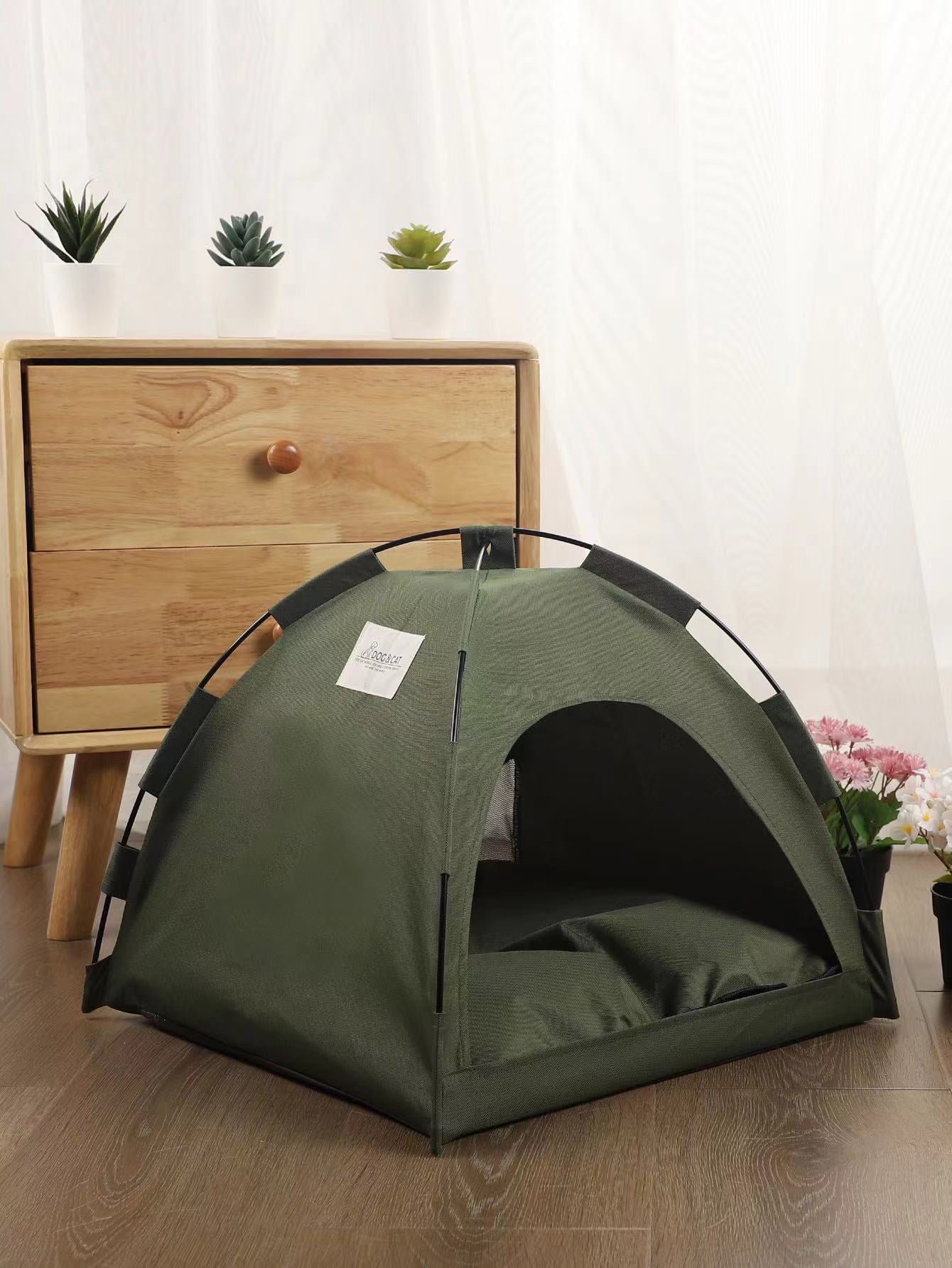 Cat Tent for Indoor Outdoor Cats, Kitten Bed,Cat Cave Bed,Warm Enclosed Covered Cat Tent,Outdoor Cave Bed House for Cats,Puppy or Pets( 15.8 X 15.8 X 13.8)