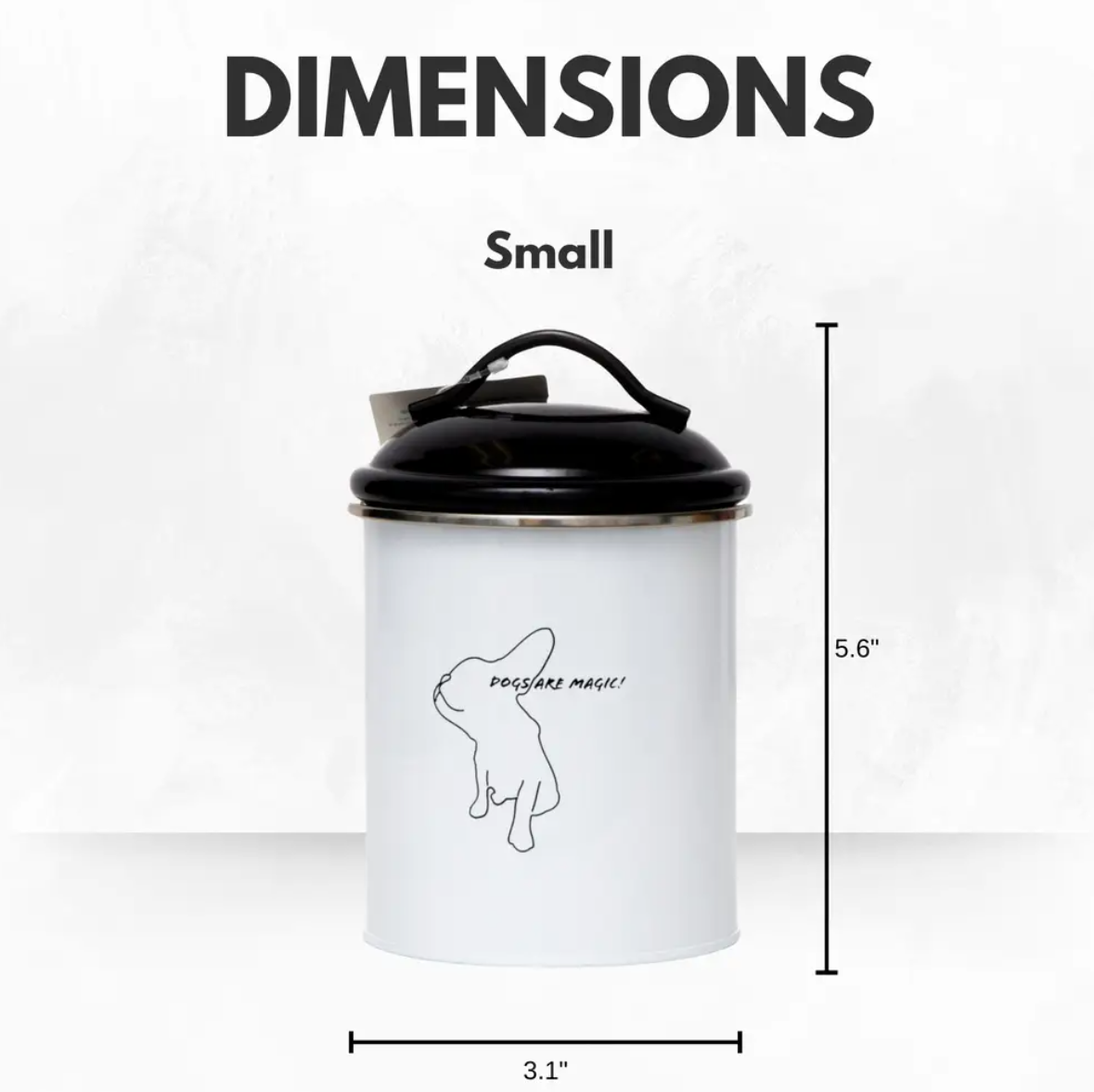 Set of 3 Pet Treat Storage Canisters