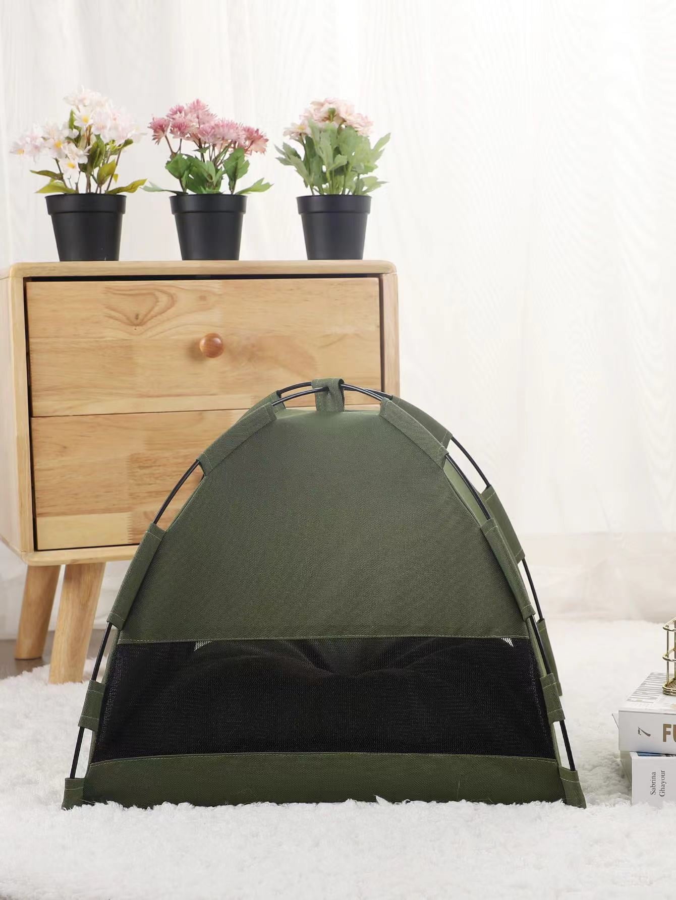 Cat Tent for Indoor Outdoor Cats, Kitten Bed,Cat Cave Bed,Warm Enclosed Covered Cat Tent,Outdoor Cave Bed House for Cats,Puppy or Pets( 15.8 X 15.8 X 13.8)