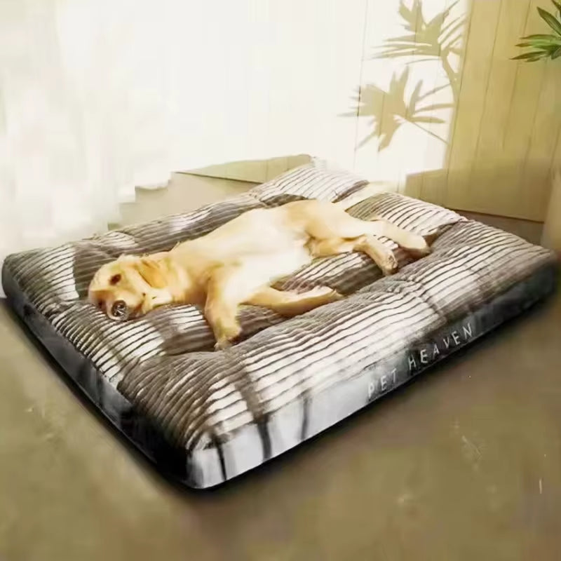 Winter Warm Pet Dog Bed Corduroy Dog Sleeping Mat Soft Pet Mat for Small Medium Large Dogs Detachable Washable Puppy Bed