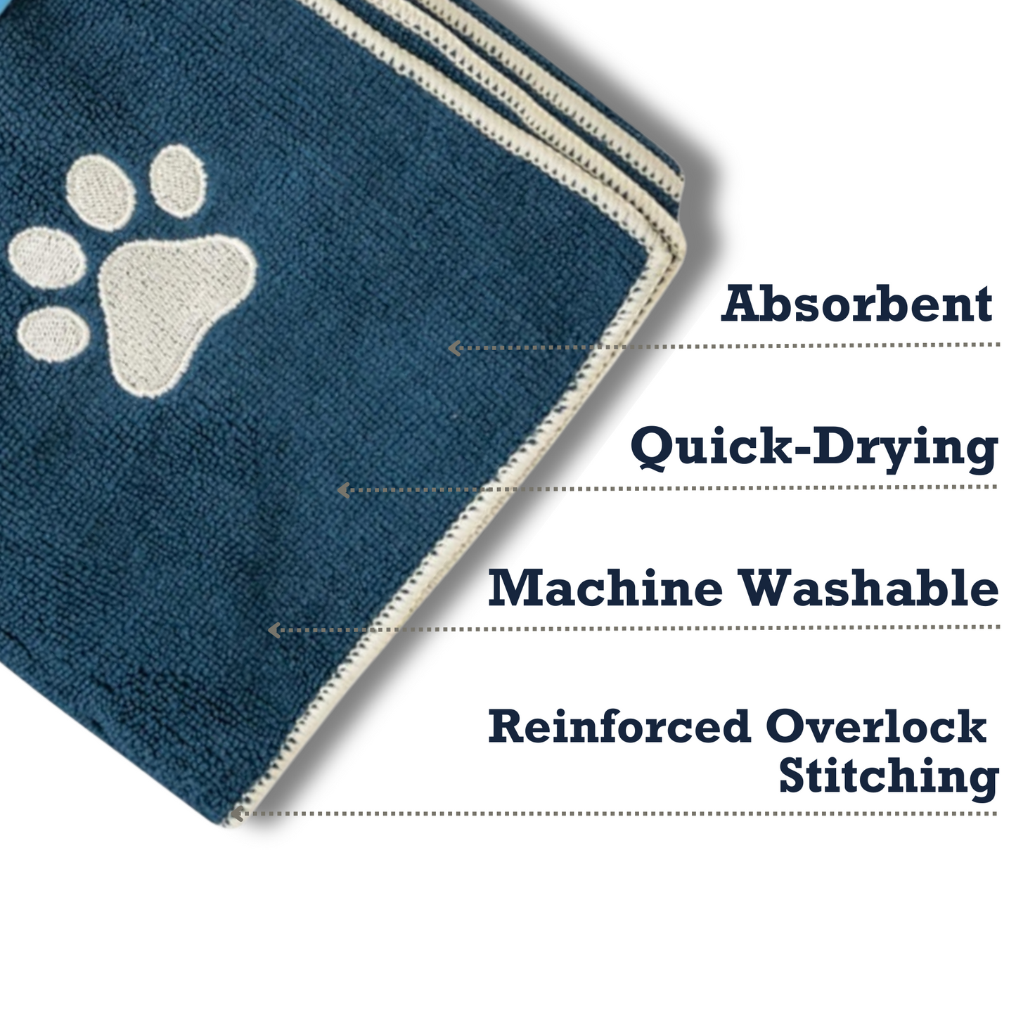 Large Microfiber Dog Bath Towel
