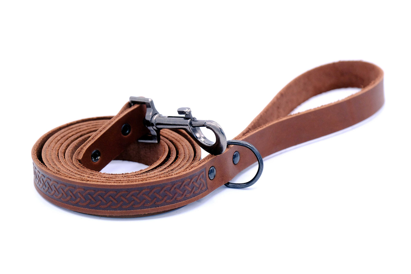 Celtic Sport Leather Collar and Leash Sets