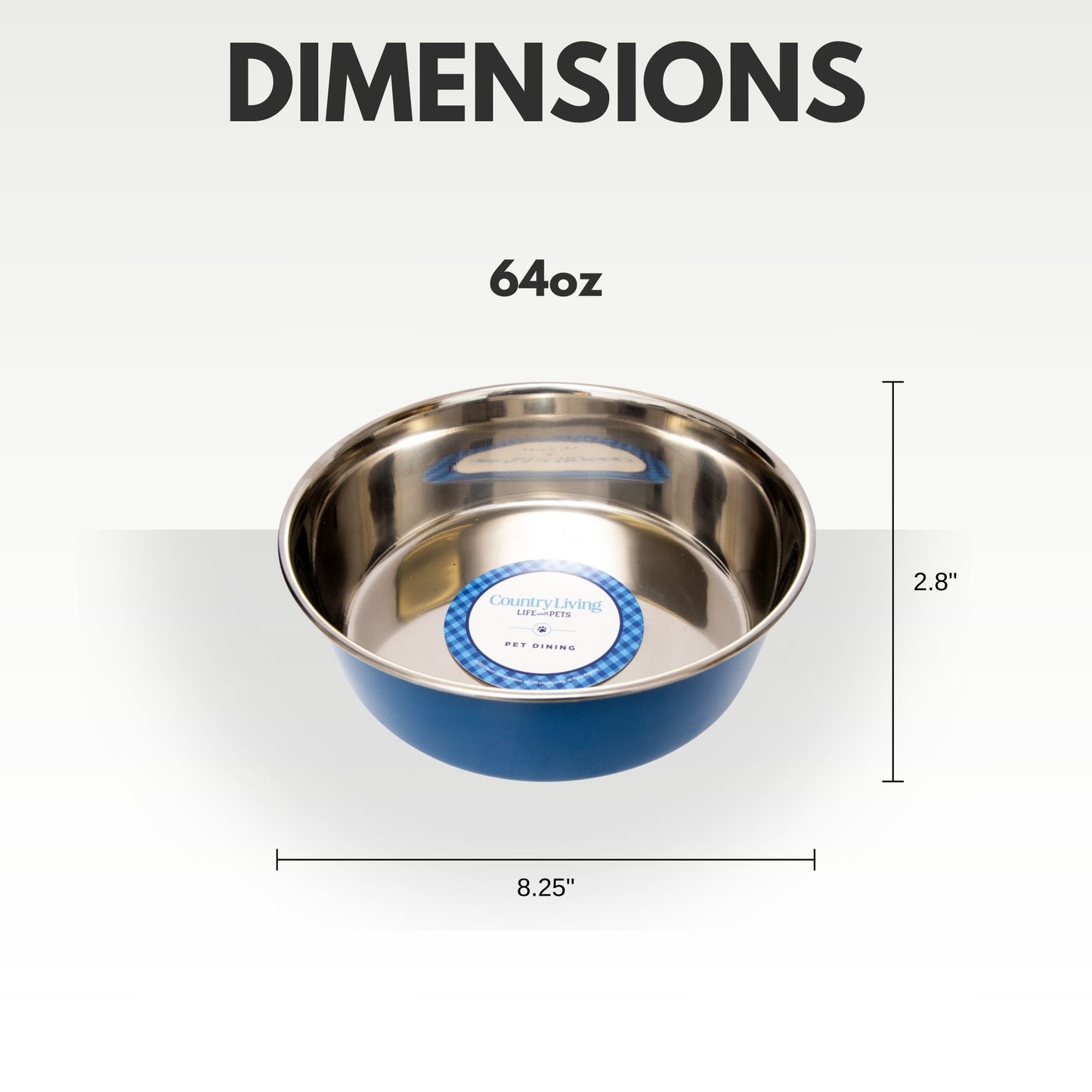 Set of 2 Heavy Gauge Stainless Steel Pet Bowls