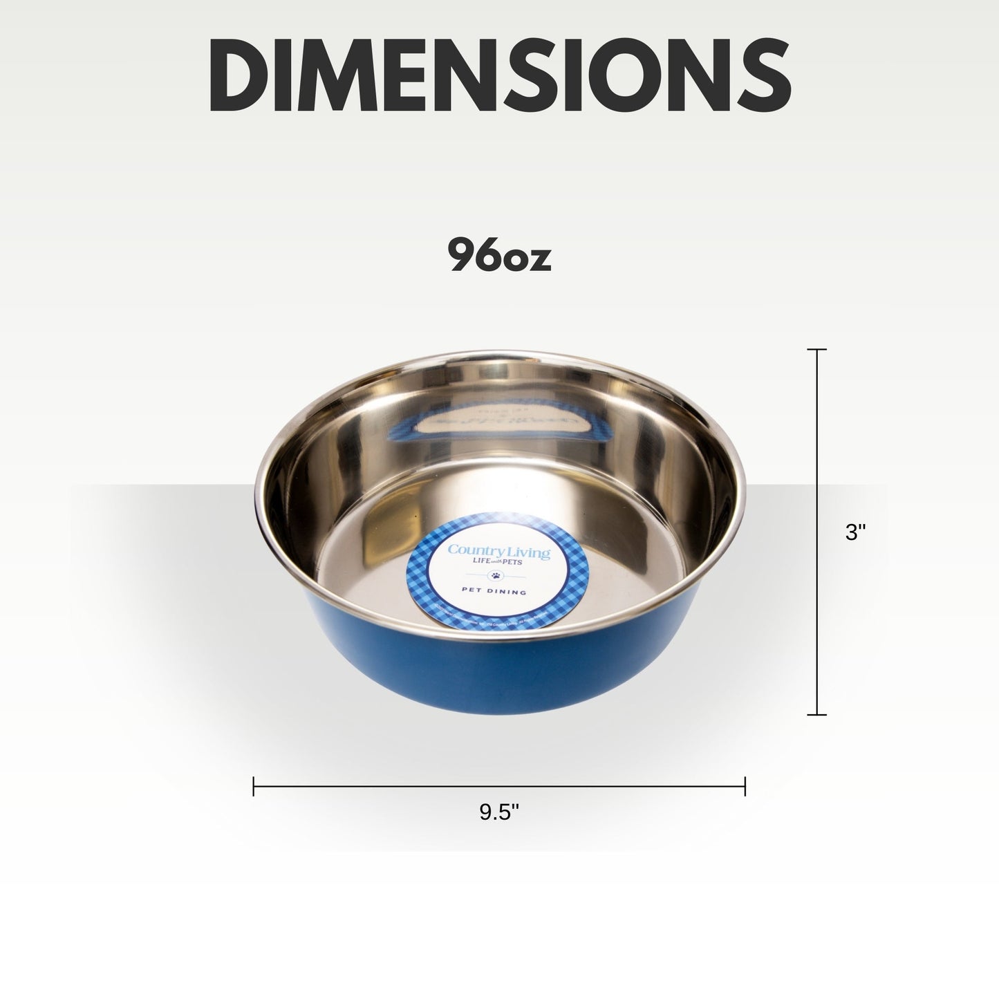 Set of 2 Heavy Gauge Stainless Steel Pet Bowls