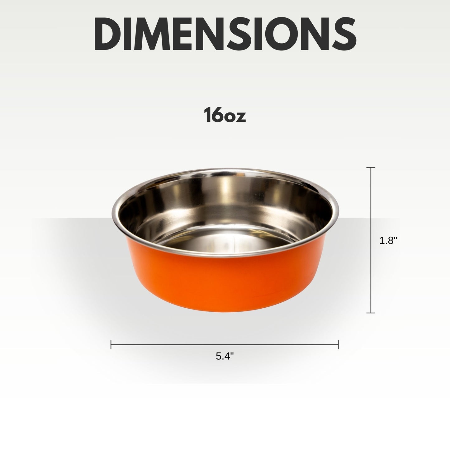 Set of 2 Heavy Gauge Stainless Steel Pet Bowls