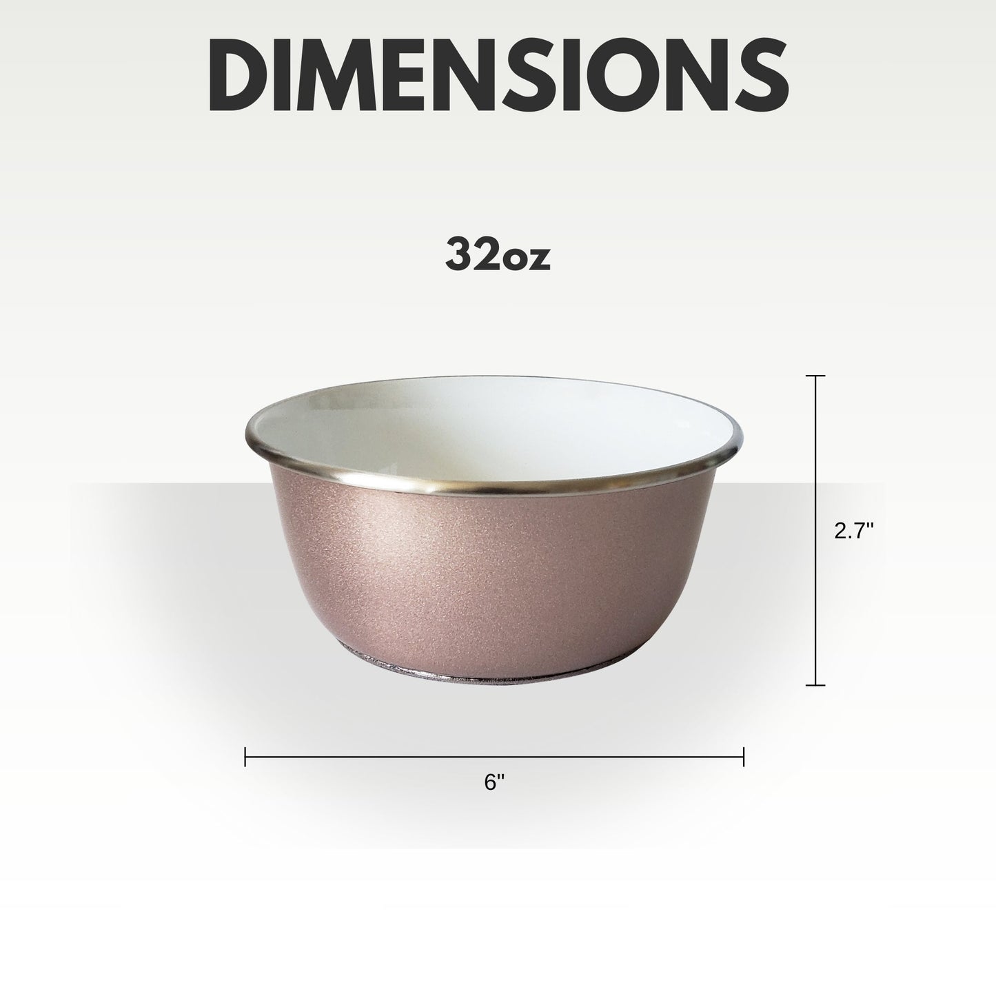 Deep Dog Bowl with Paw Print Design – Stainless Steel/Rose Gold