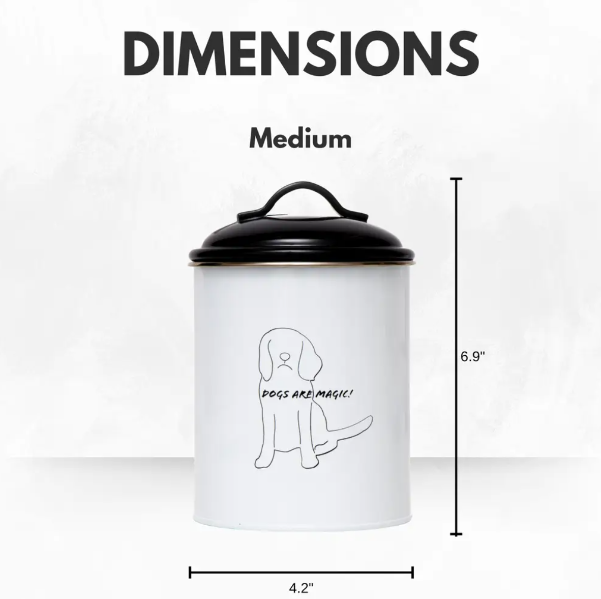 Set of 3 Pet Treat Storage Canisters