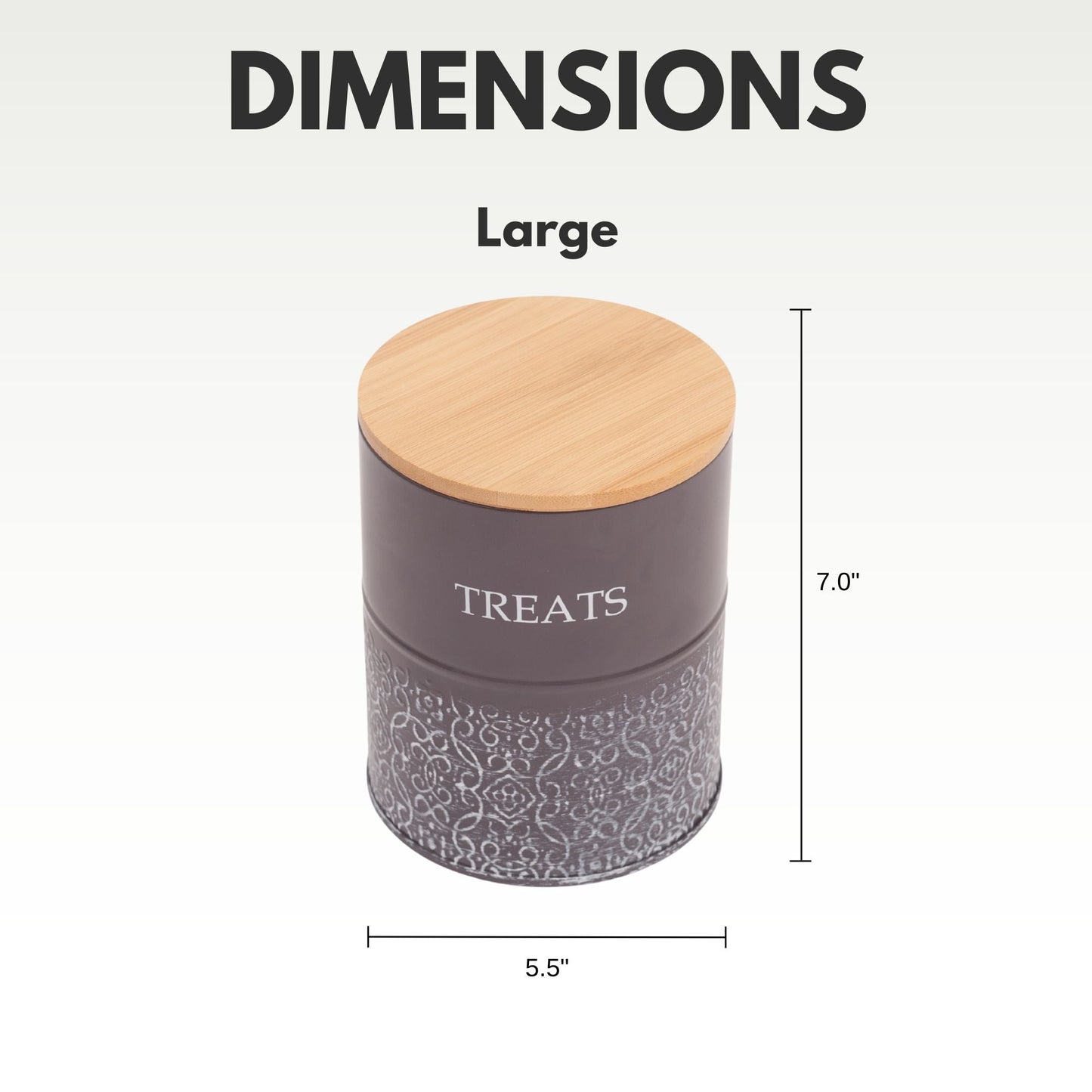 Country Living Dog Treat Canisters - Set of 2