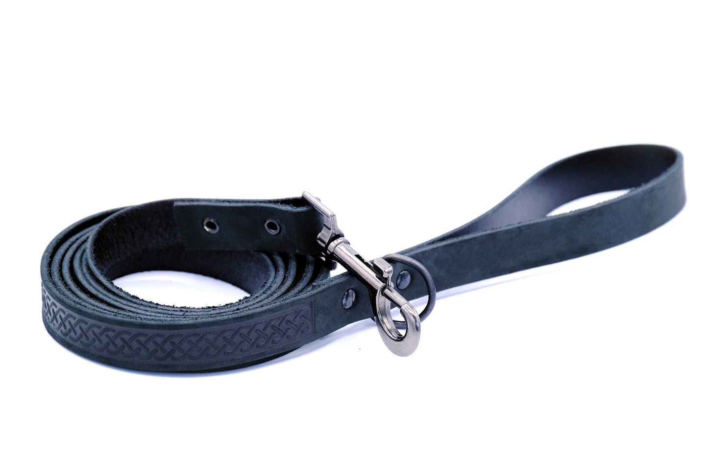 Celtic Sport Leather Collar and Leash Sets