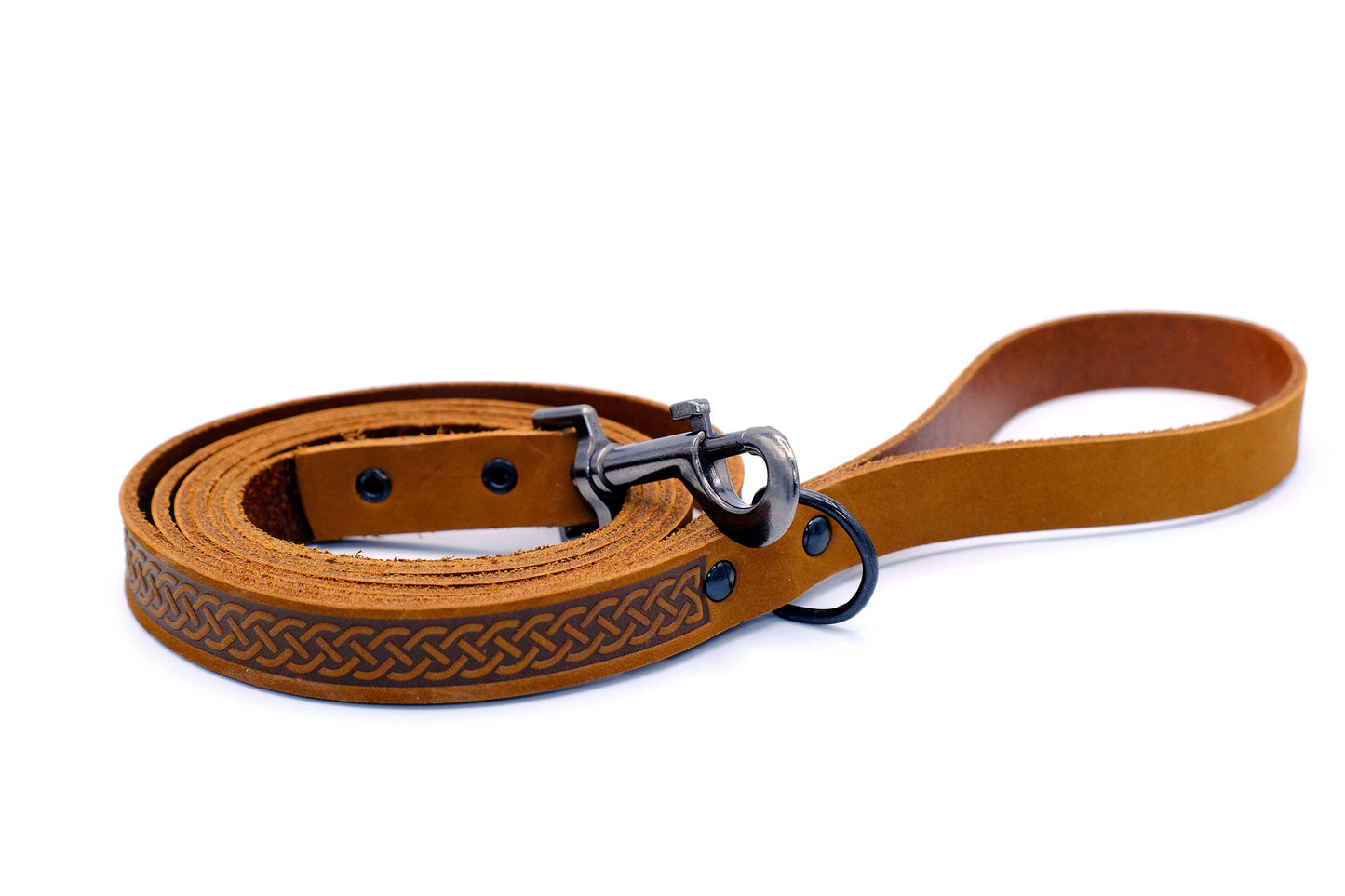 Celtic Sport Leather Collar and Leash Sets