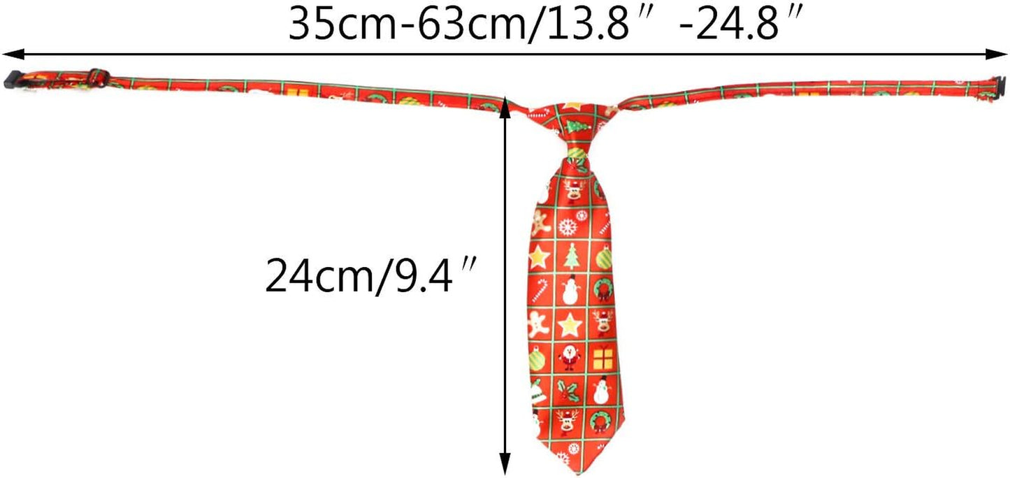 Dog Neckties, 10 Pack Pet Neck Ties for Medium Large Dogs, Adjustable Bow Ties Collar Bulk Bowties Grooming Accessories for Girl Boy Dog Valentines Holiday Festival Birthday Wedding Costumes
