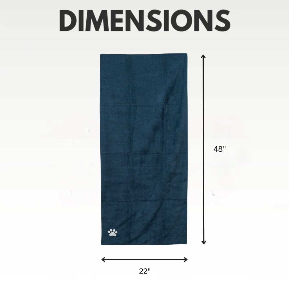 Large Microfiber Dog Bath Towel