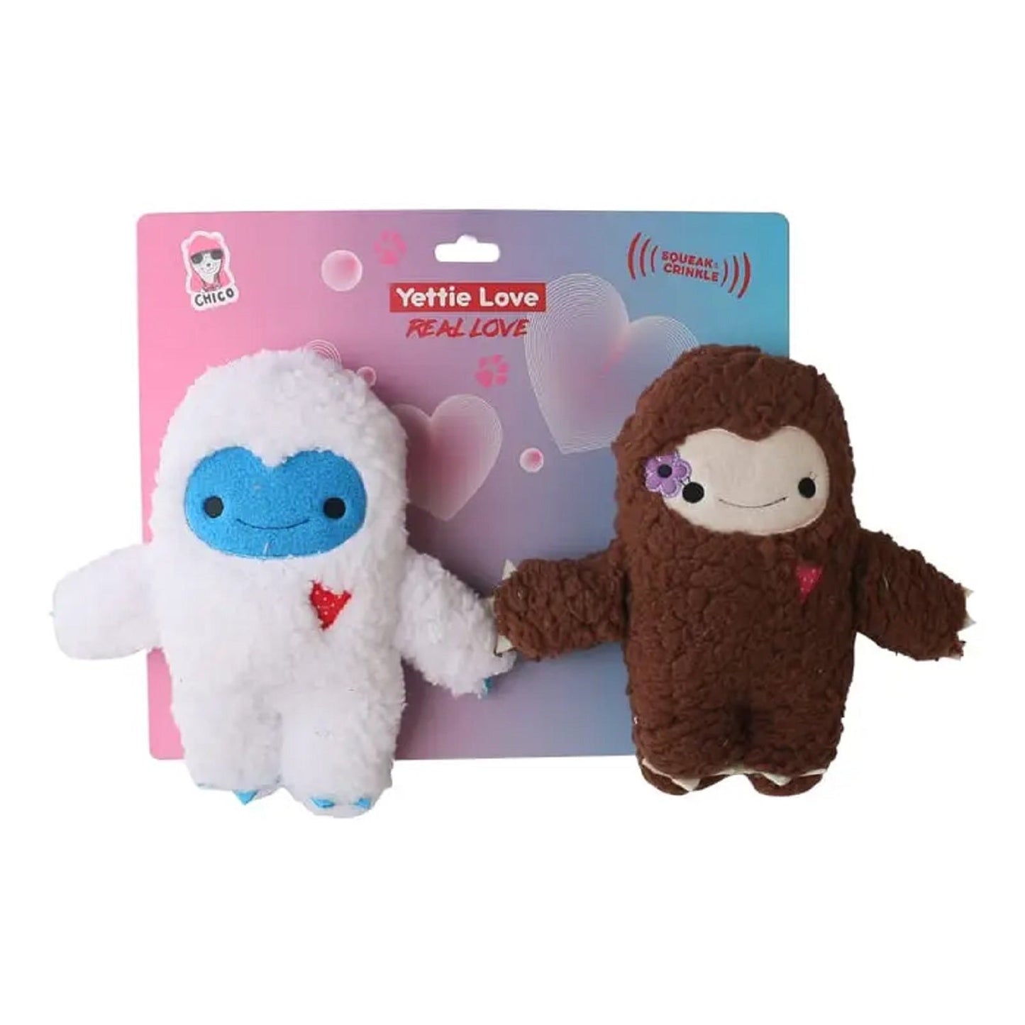 Yeti & Snowman Plush Dog Toy Gift Set